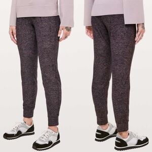 Lululemon Ready To Rulu Jogger Pants Heathered Spanish Rose Black